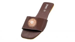 Women's Brown Slippers - A14001