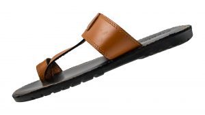 Men's Black & Tan Slippers - M13012